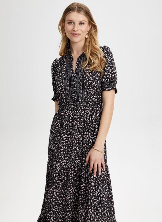 Floral Print Tiered Dress