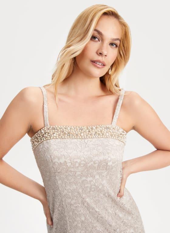 Glitter Lace Jacket & Dress Set